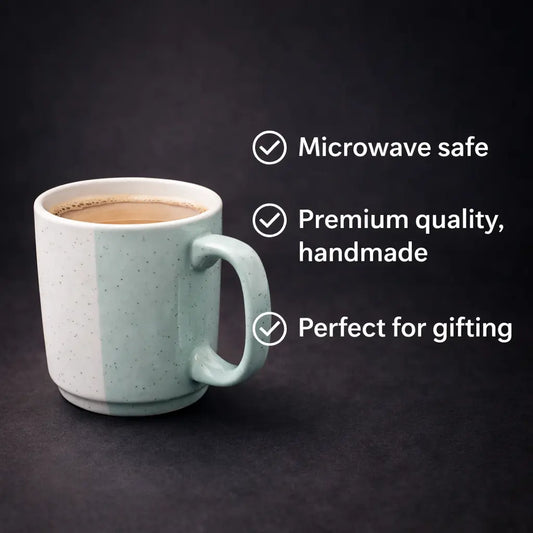 Design Khazana Pastel Milk/Coffee Mug Set of 4 | Premium Quality, Microwave Safe