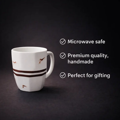 Design Khazana Choco Milk/Coffee Mug Set of 2 | Premium Quality, Microwave Safe