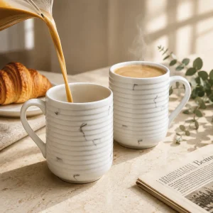 Spiral Design Mug Set of 2